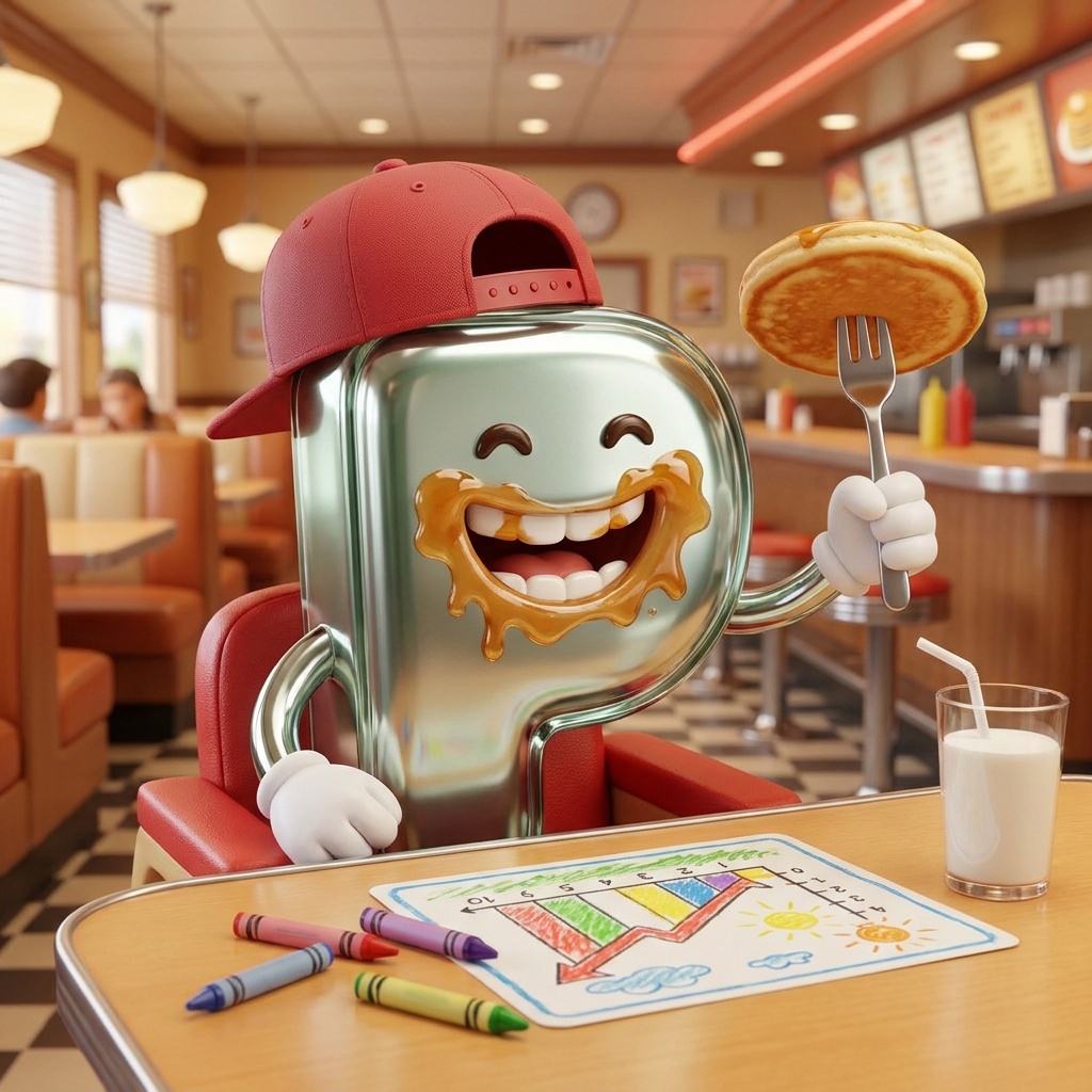 The kid at Table 7 grinning through a face full of syrup